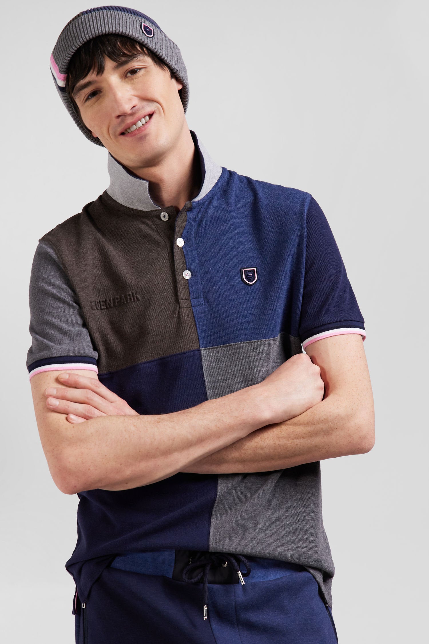 Regular Navy Barbarian Short-Sleeved Cotton PiquŽ Polo Shirt_01