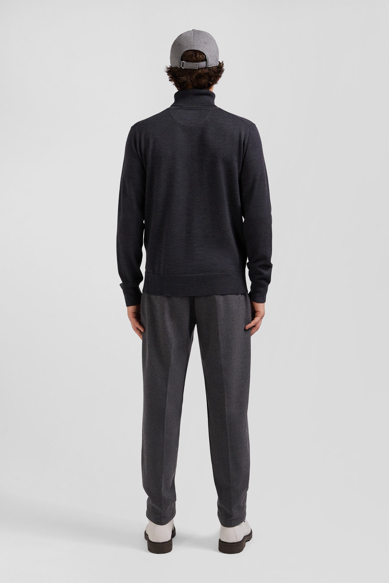 Regular Anthracite Grey Merino Wool Turtleneck Jumper_H24MAIPU0012_GRF_04