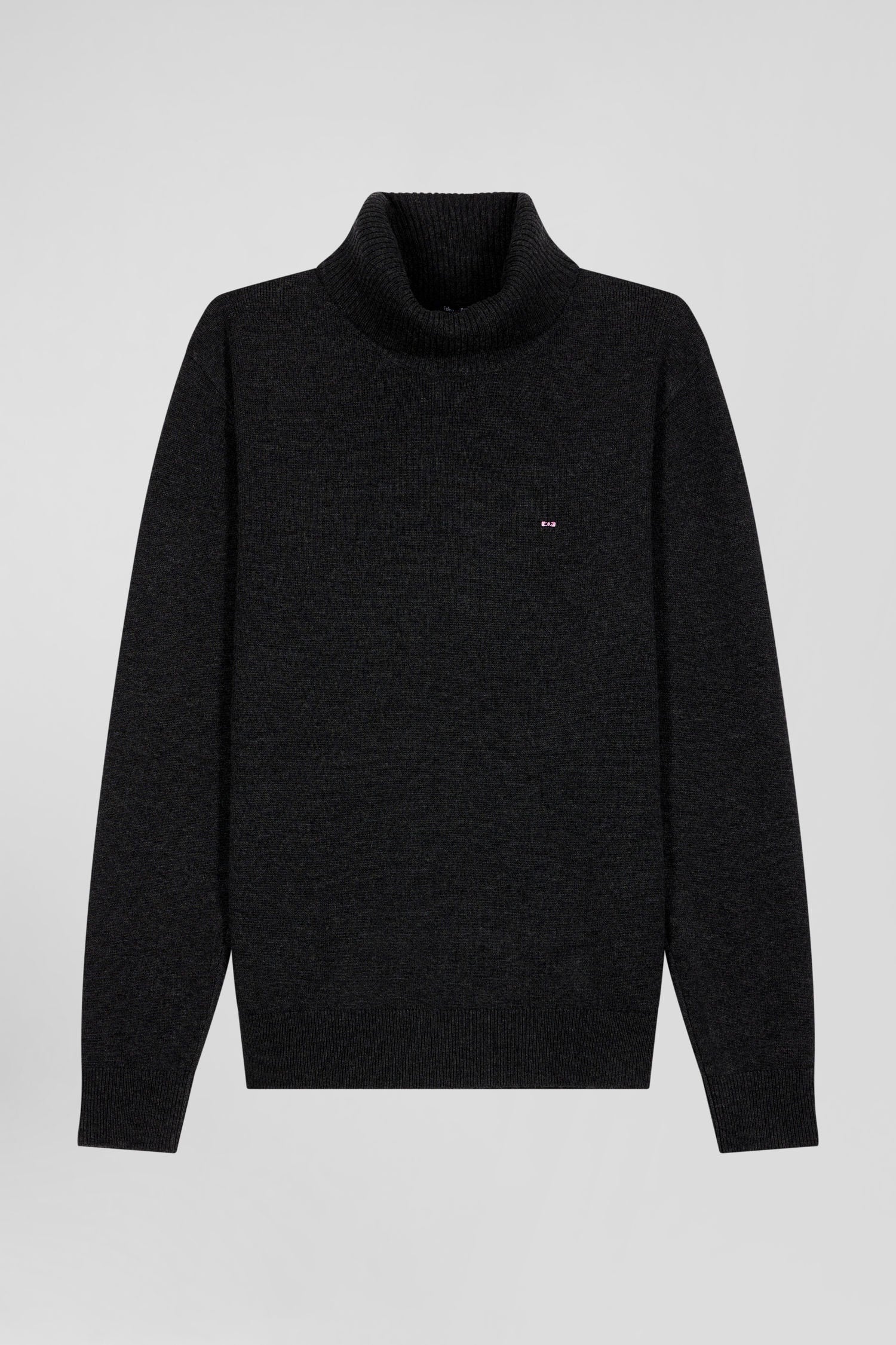 Regular Black Merino Wool Turtleneck Jumper_H24MAIPU0012_NO_03