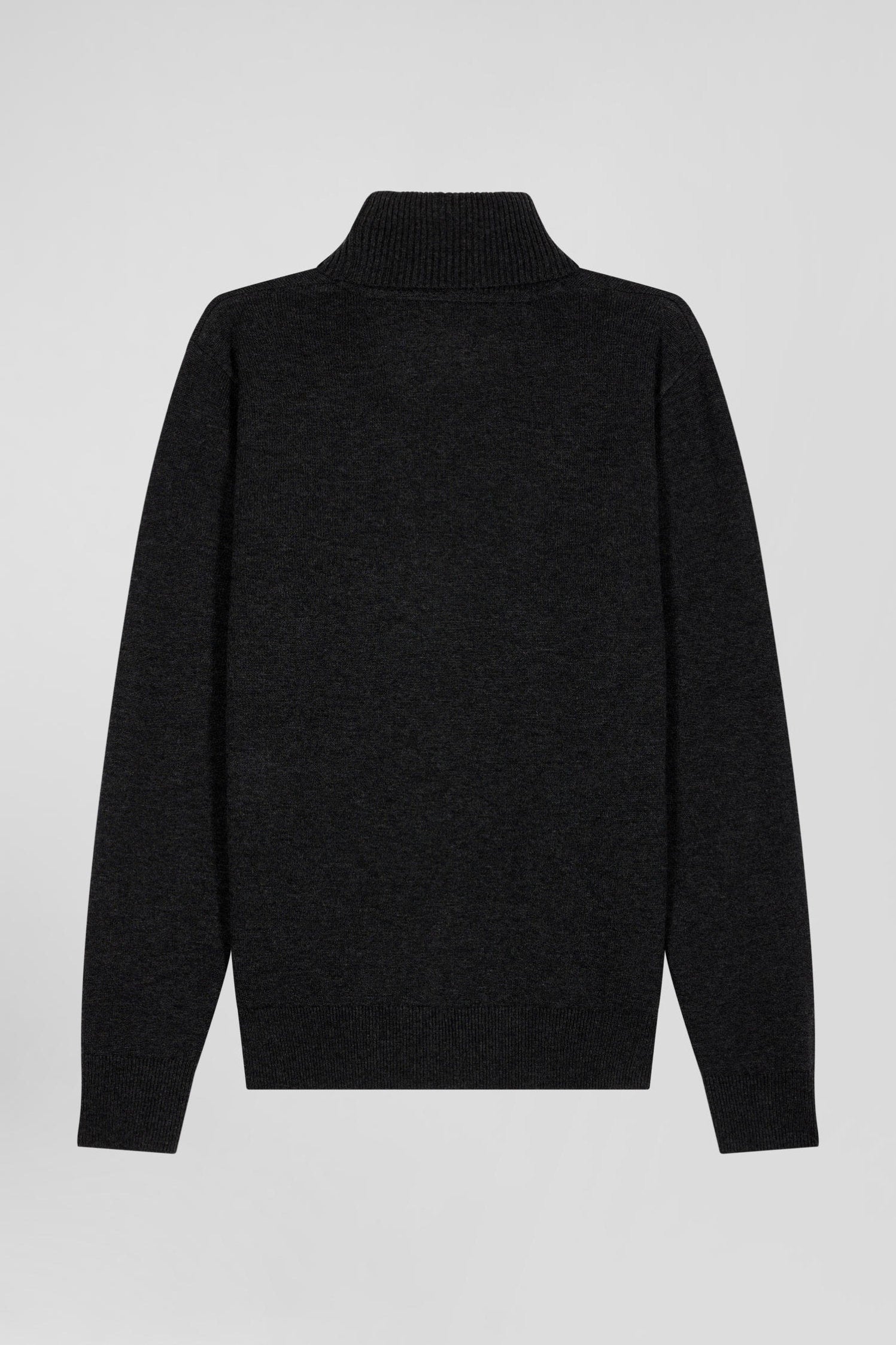 Regular Black Merino Wool Turtleneck Jumper_H24MAIPU0012_NO_05