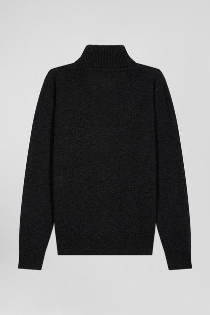 Regular Black Merino Wool Turtleneck Jumper_H24MAIPU0012_NO_05