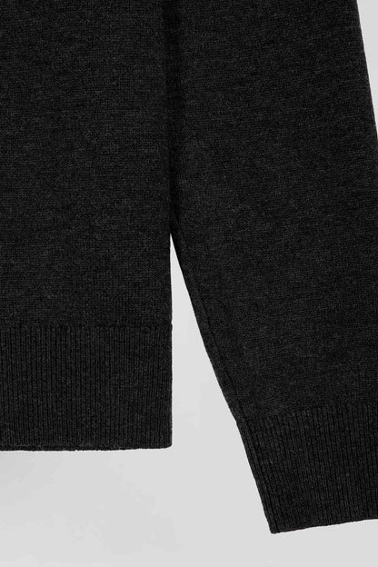 Regular Black Merino Wool Turtleneck Jumper_H24MAIPU0012_NO_07