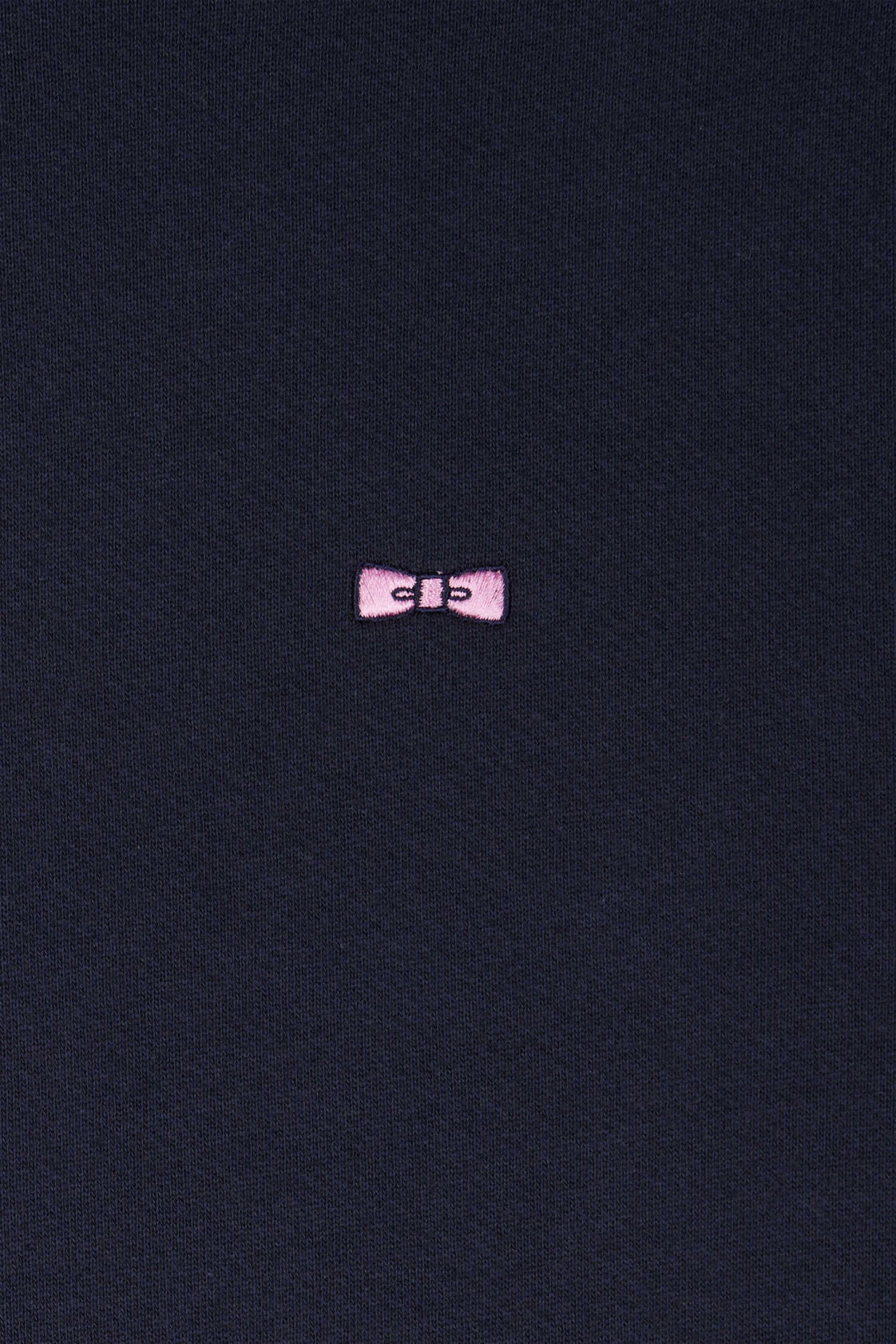 Regular Navy Brushed Cotton Fleece Sweatshirt_07