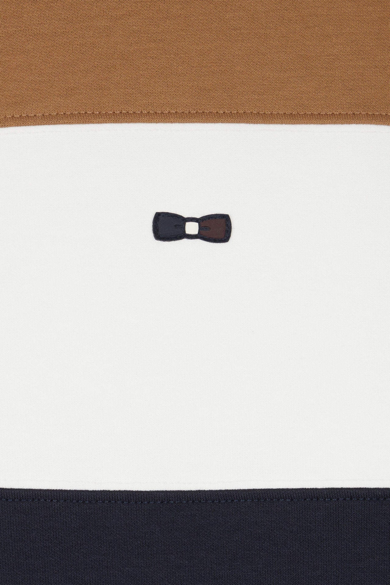 Regular Camel Colorblock Zipped Cotton Blend Sweatshirt_H24MAISW0022_BEF4_08