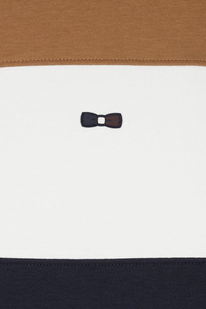 Regular Camel Colorblock Zipped Cotton Blend Sweatshirt_H24MAISW0022_BEF4_08