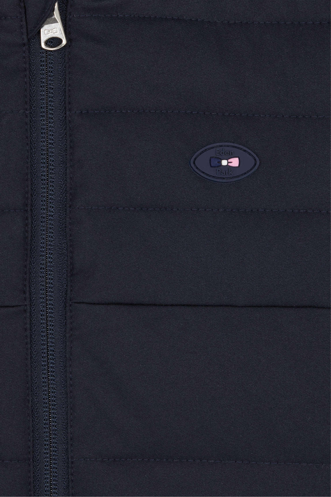 Regular Navy Blue Padded Zipped Hoodie_07