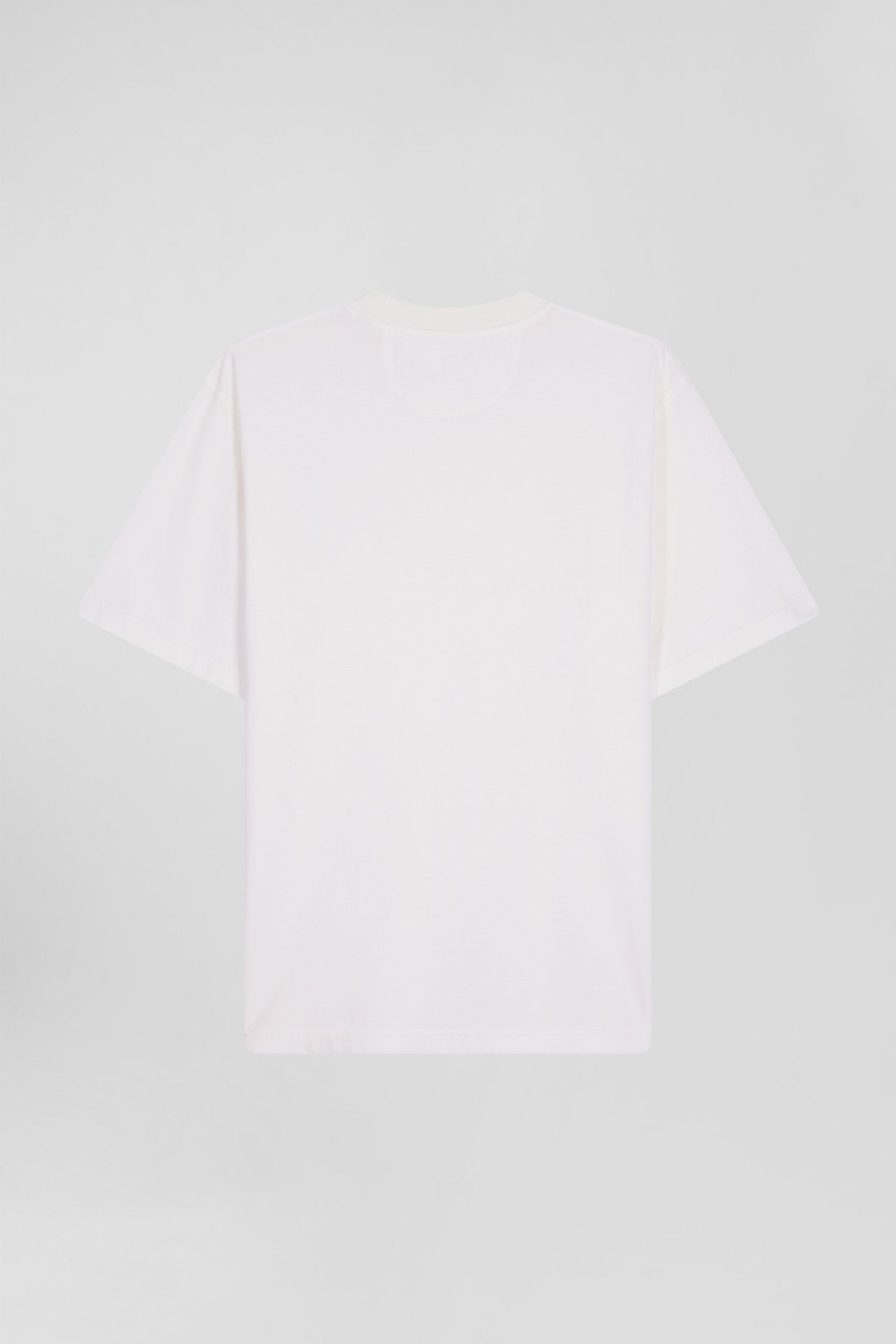 Oversize Ecru Unisex Short-Sleeved T-Shirt In Overdyed Cotton_05