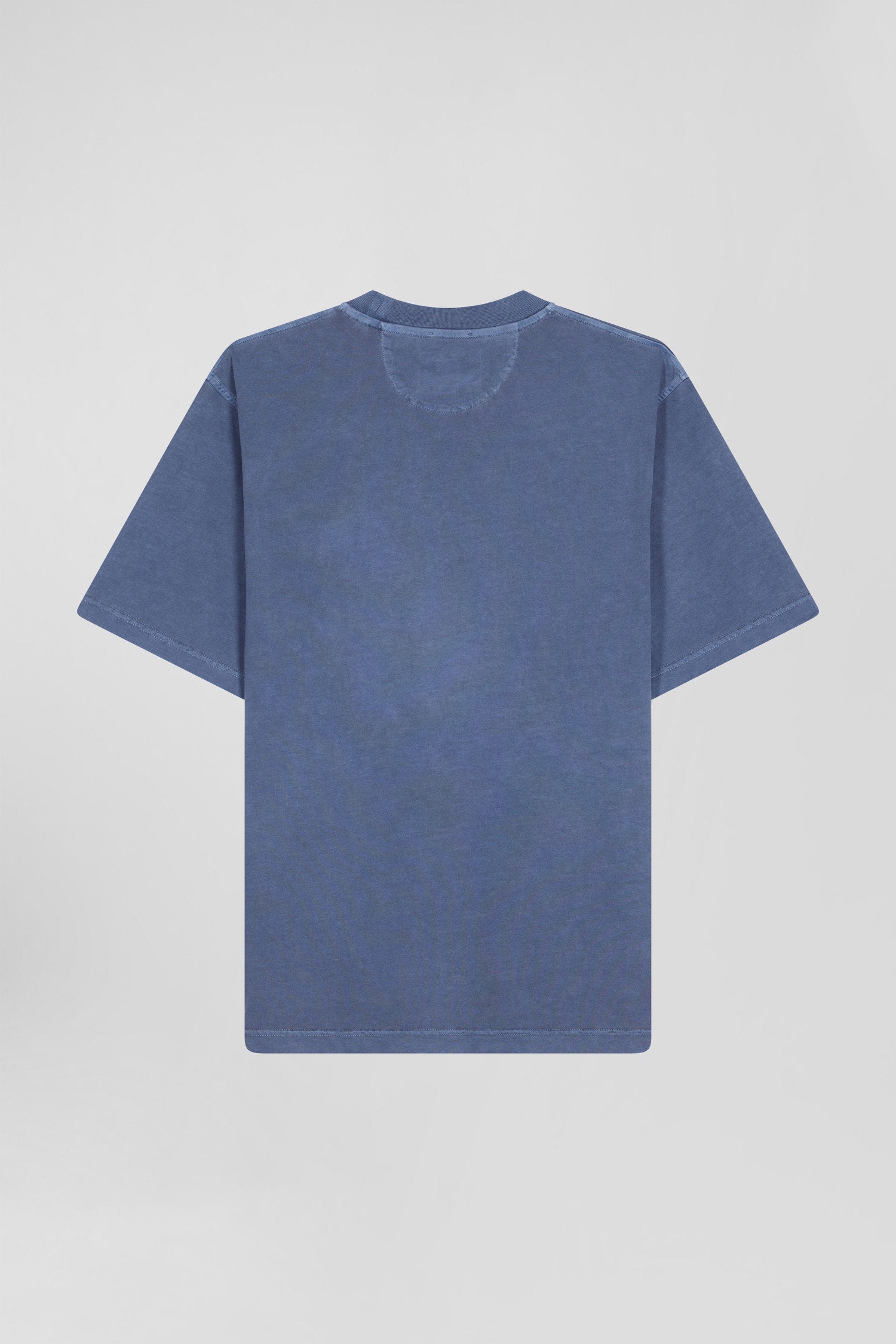 Oversize Grey Unisex Short-Sleeved T-Shirt In Overdyed Cotton_05