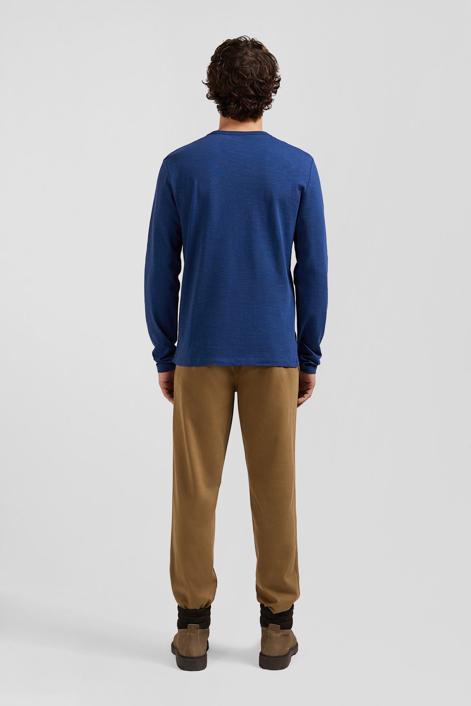 Slim Blue Long-Sleeved Cotton T-Shirt_03