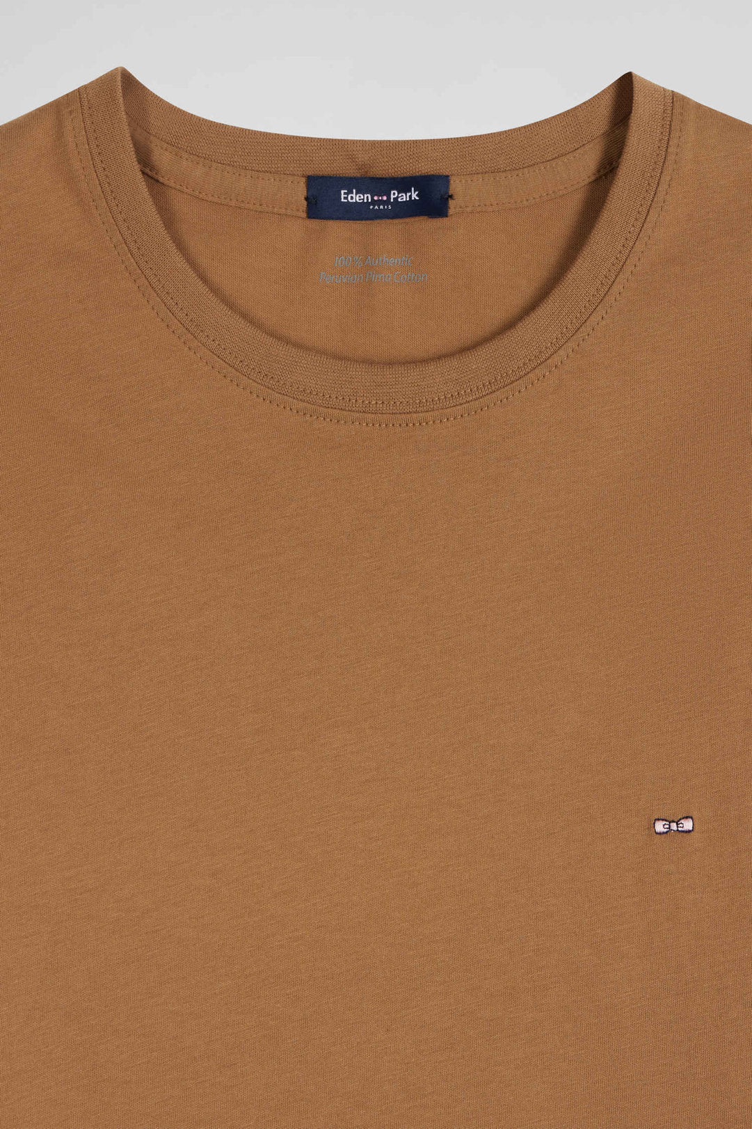 Regular Camel Long-Sleeved Cotton T-Shirt_06