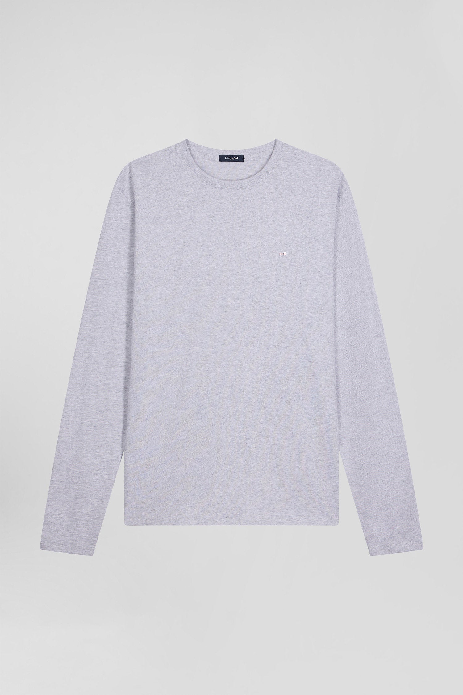 Regular Grey Long-Sleeved Cotton T-Shirt_04