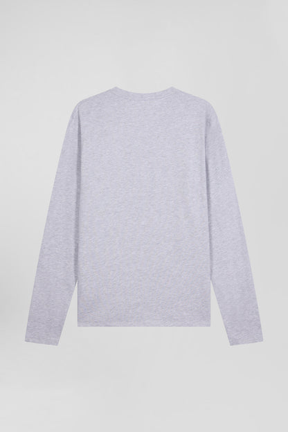 Regular Grey Long-Sleeved Cotton T-Shirt_05