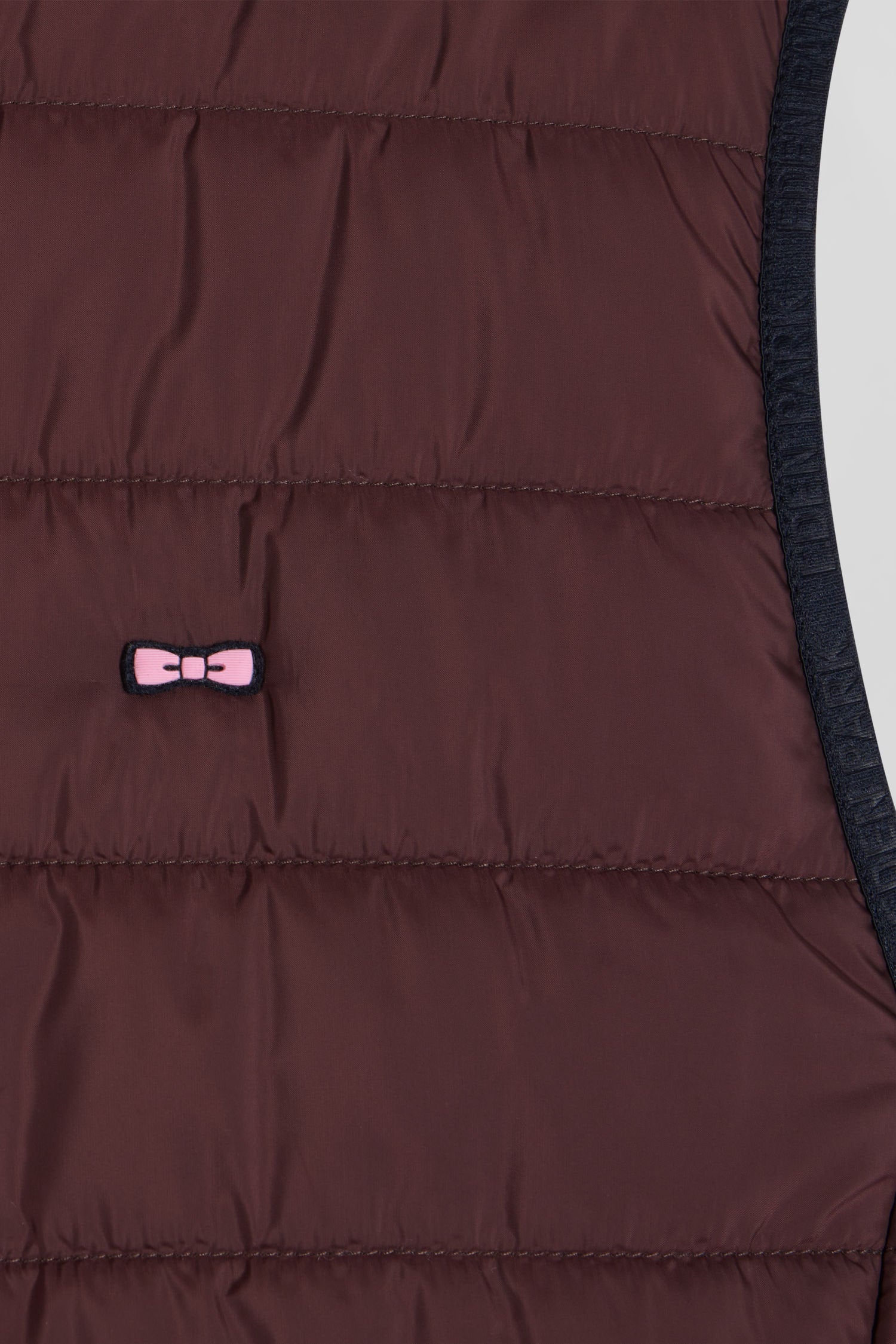 Burgundy Quilted Sleeveless High Collar Down Vest_08