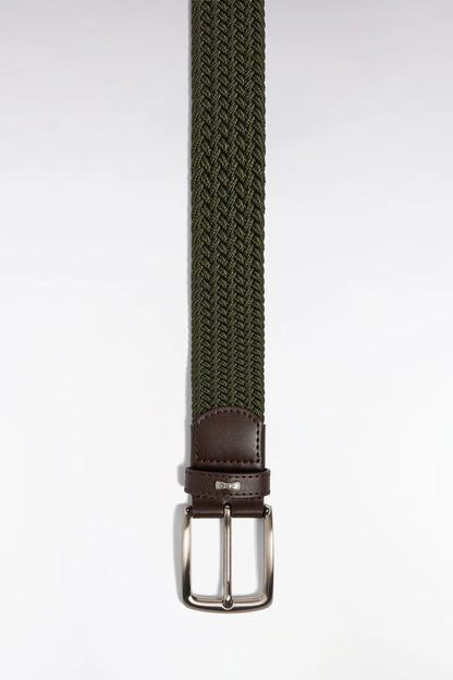 Eden Park_0_Khaki Elasticated Textile Waistband_H25ACTCE0001_KAF7_01