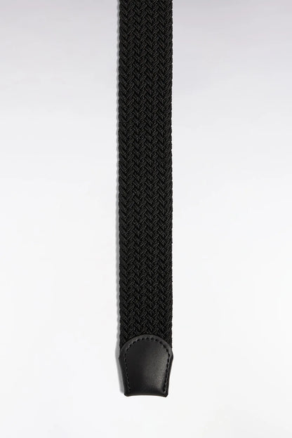 Eden Park_0_Black Elasticated Textile Belt_H25ACTCE0001_NO_02
