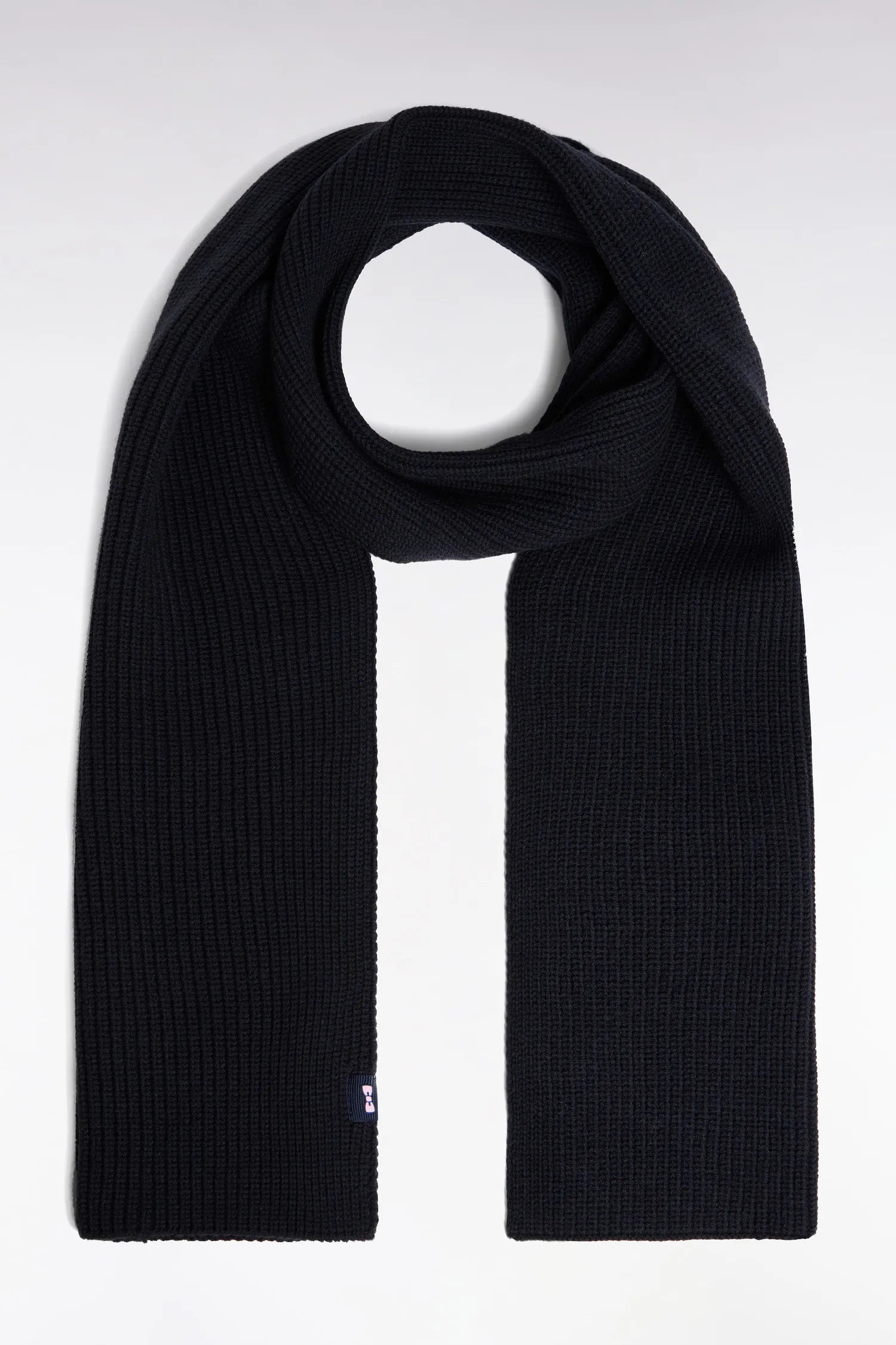 Eden Park_Blue_Navy Cotton-Blend Scarf_H25ACTEC0001_BLF_01