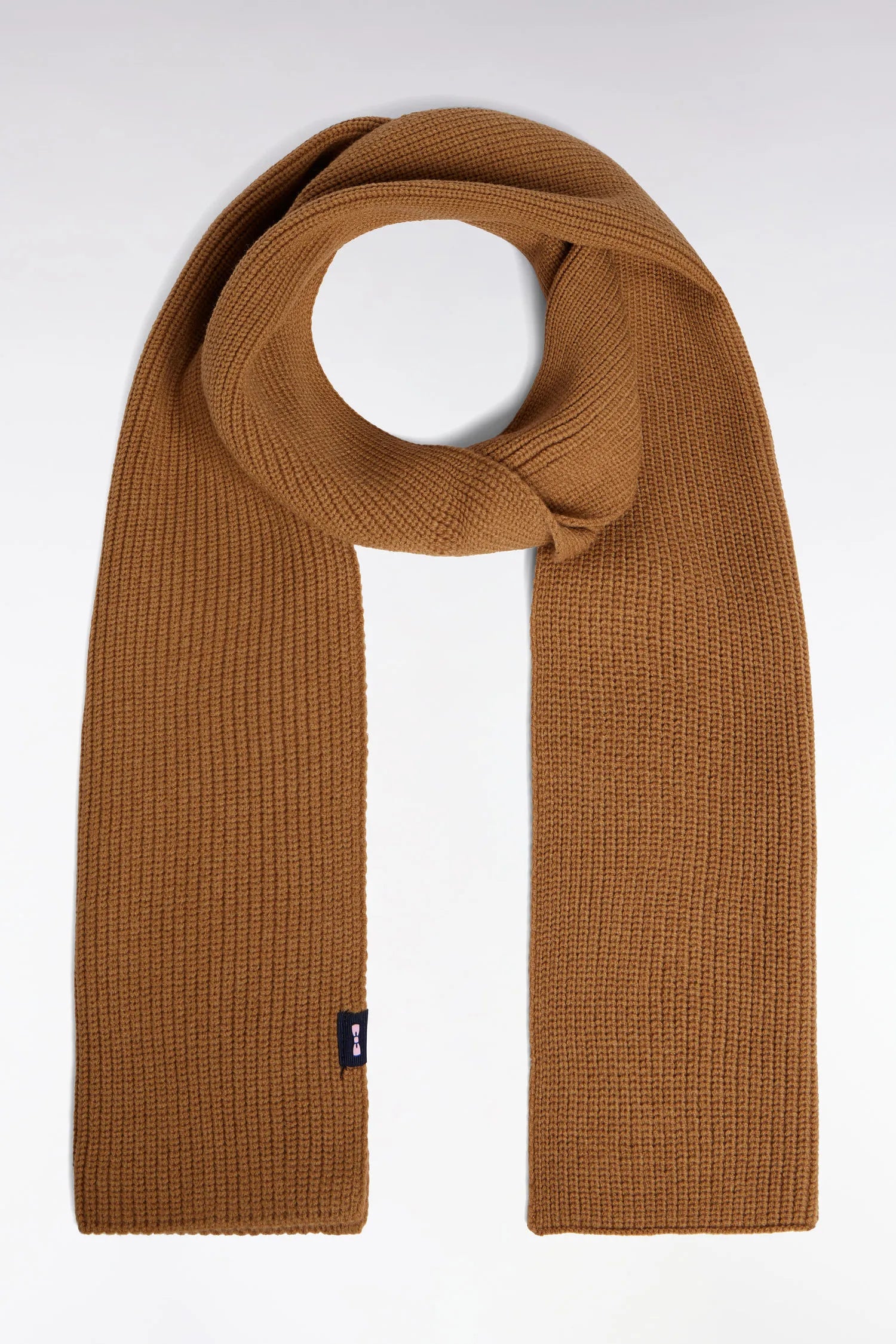 Eden Park_Beige_Camel Cotton-Blend Scarf_H25ACTEC0001_MAM5_01