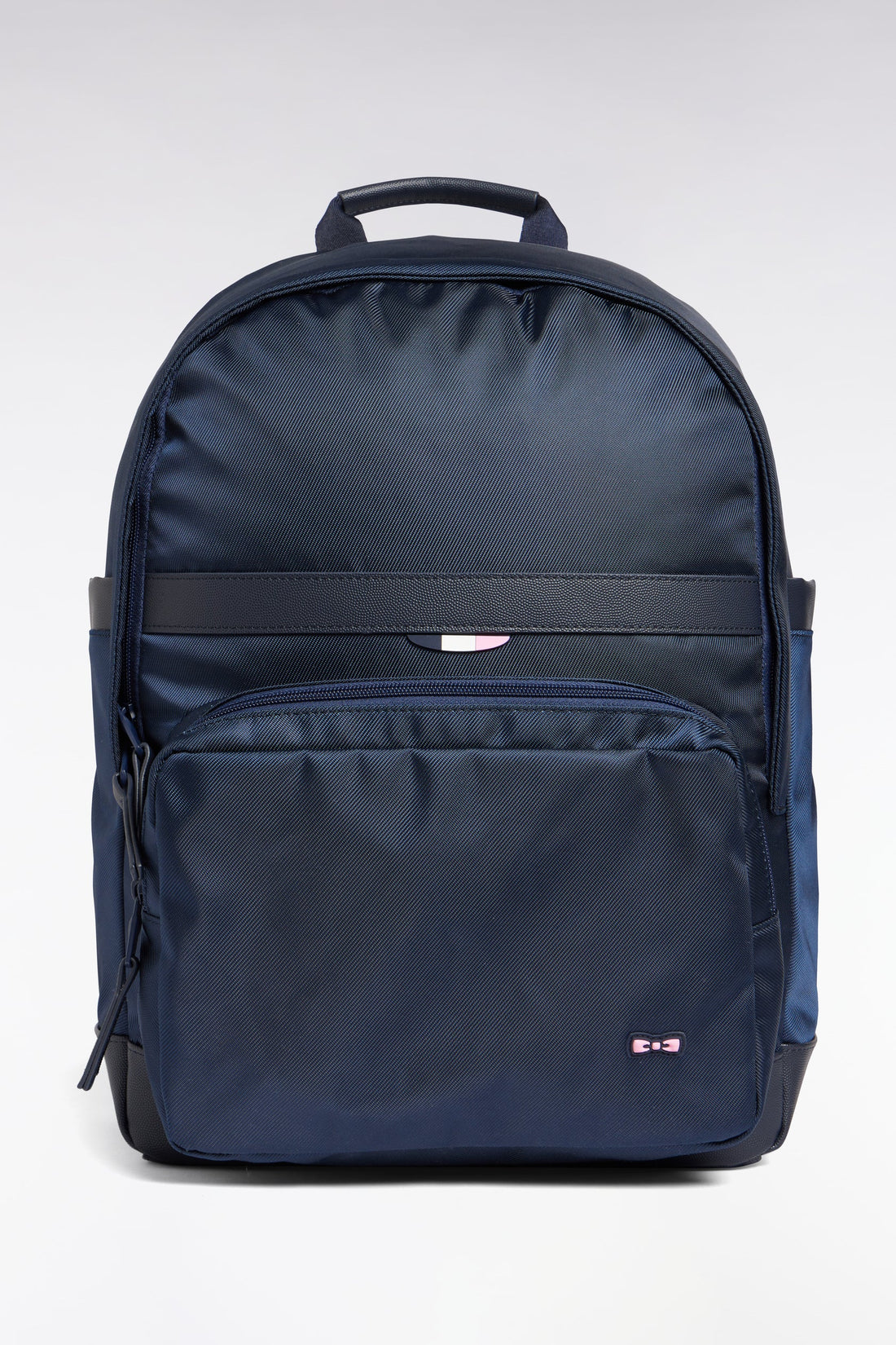 Eden Park_0_Navy Nylon Backpack_H25BAGSD0002_BLF_01