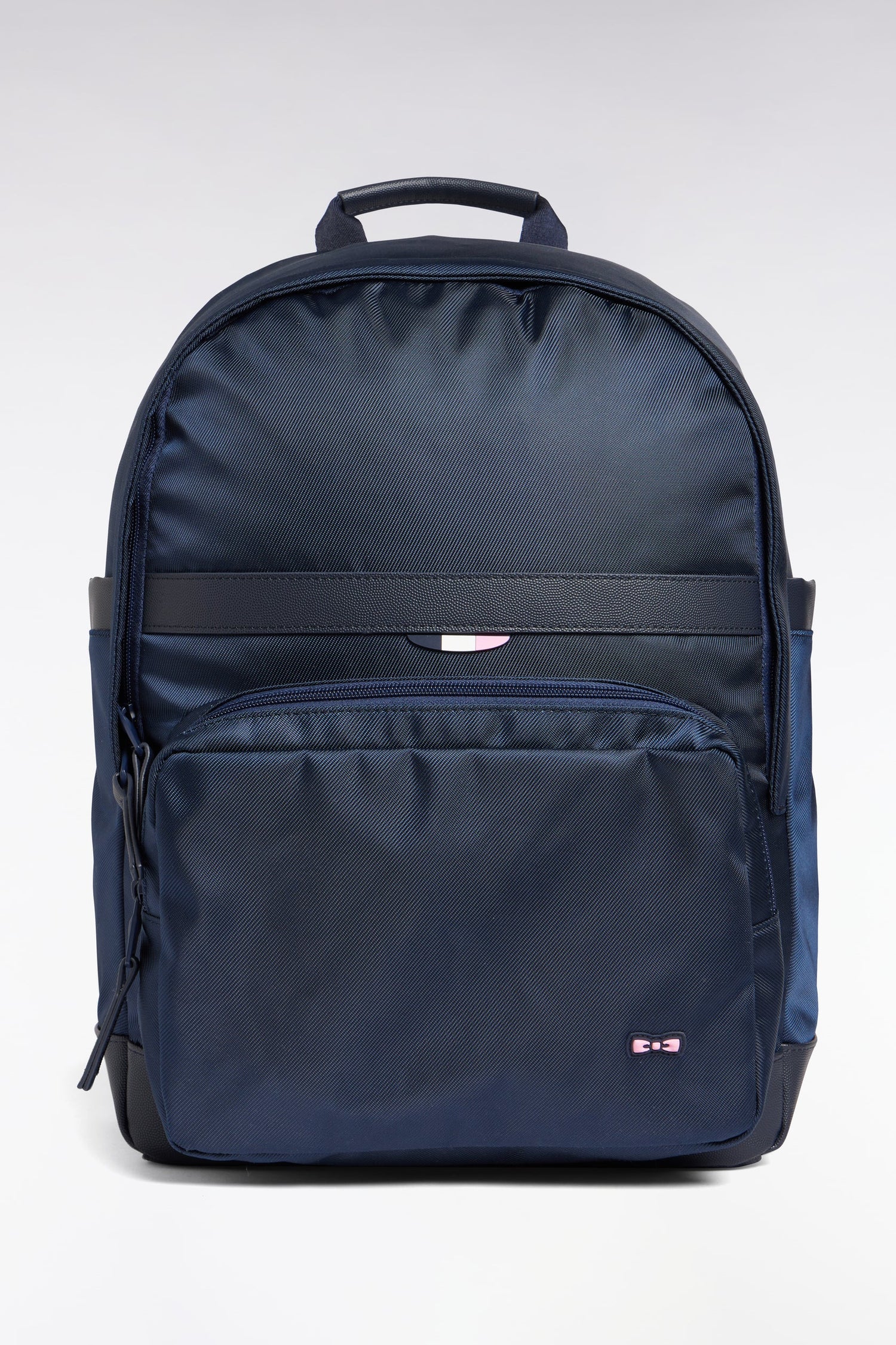 Eden Park_0_Navy Nylon Backpack_H25BAGSD0002_BLF_01