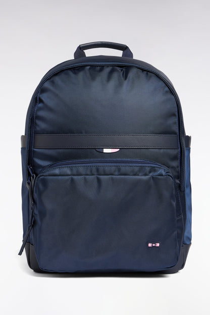 Eden Park_0_Navy Nylon Backpack_H25BAGSD0002_BLF_01