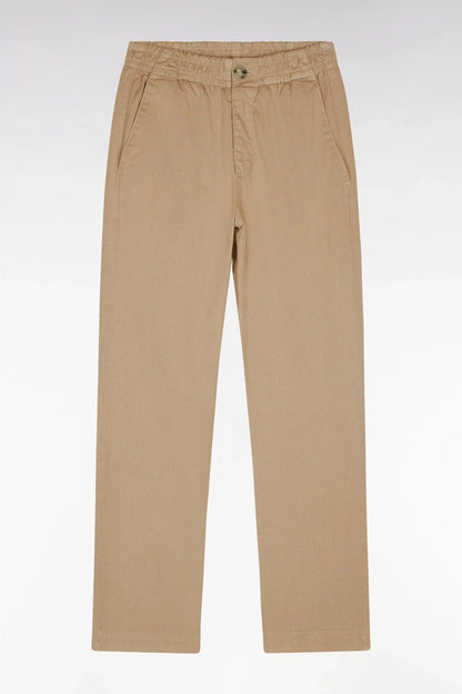 Eden Park_0_Wrinkle-Free Chinos in Camel Stretch Cotton - a Shooter_H25BAS0C0001_BEF4_01