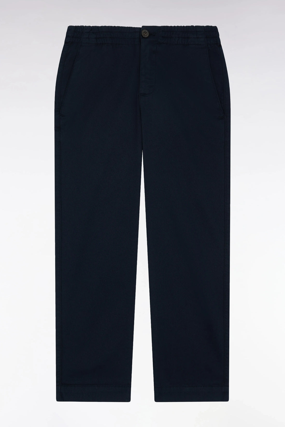Eden Park_0_Wrinkle-Free Chinos in Navy Stretch Cotton - a Shooter_H25BAS0C0001_BLF_01