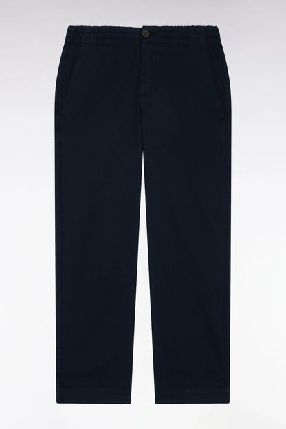 Eden Park_0_Wrinkle-Free Chinos in Navy Stretch Cotton - a Shooter_H25BAS0C0001_BLF_01