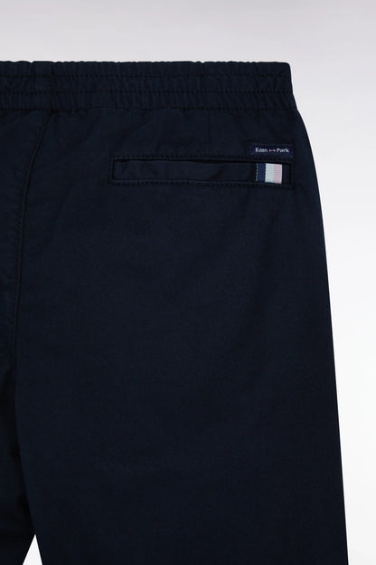 Eden Park_0_Wrinkle-Free Chinos in Navy Stretch Cotton - a Shooter_H25BAS0C0001_BLF_02
