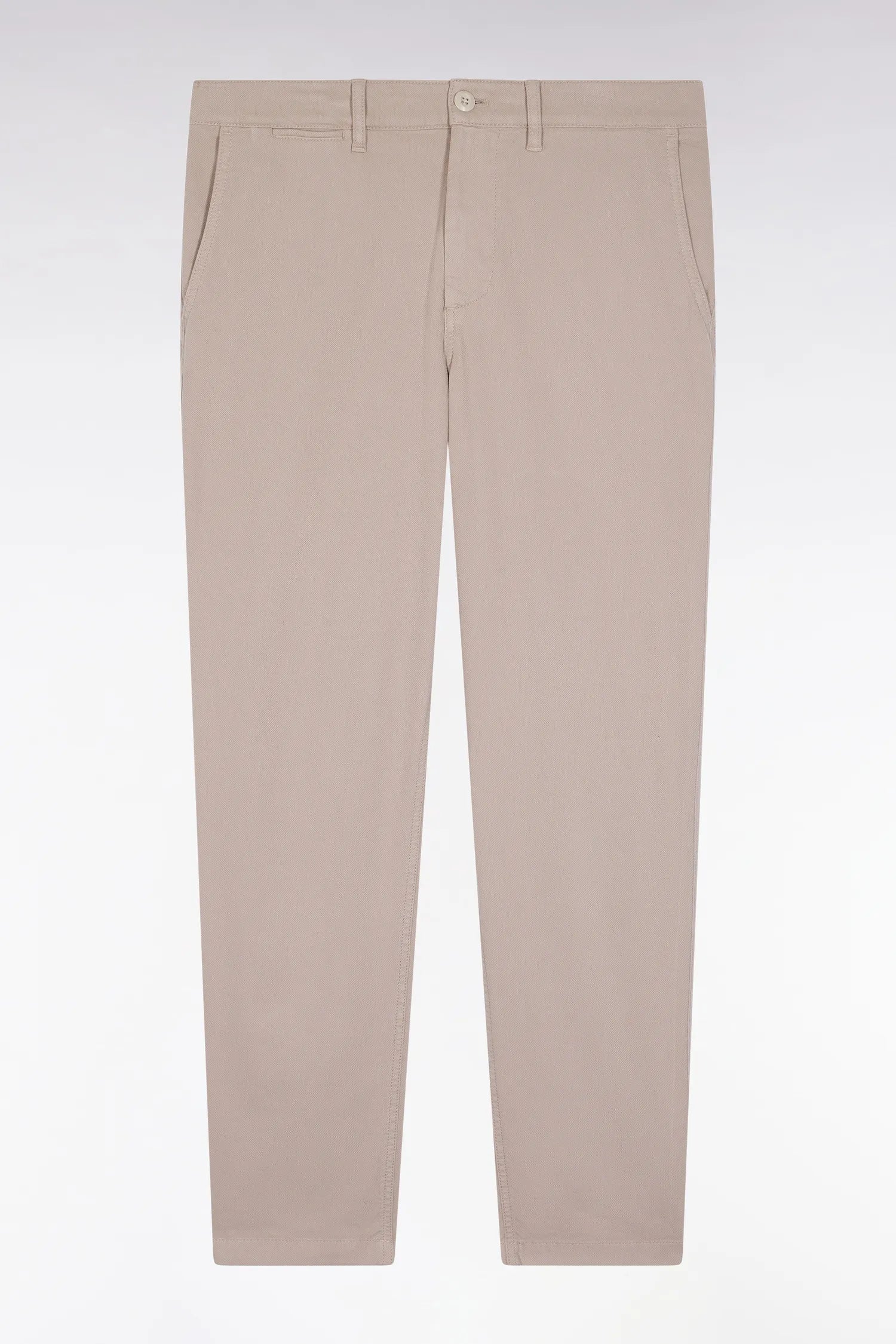 Eden Park_Beige_Wrinkle-Free Chinos in Light Beige Stretch Cotton_H25BAS0C0002_BEM25_02