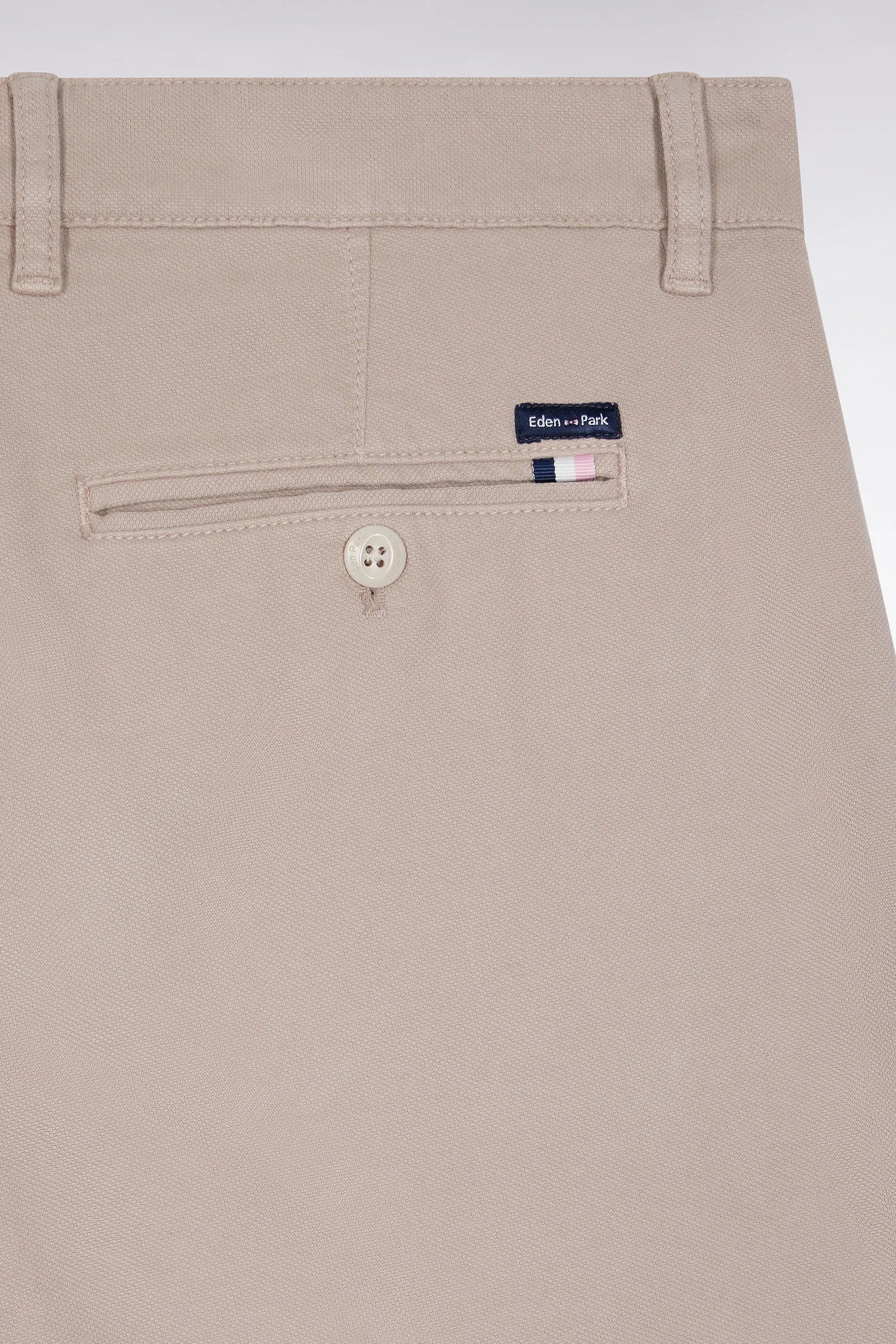 Eden Park_Beige_Wrinkle-Free Chinos in Light Beige Stretch Cotton_H25BAS0C0002_BEM25_06