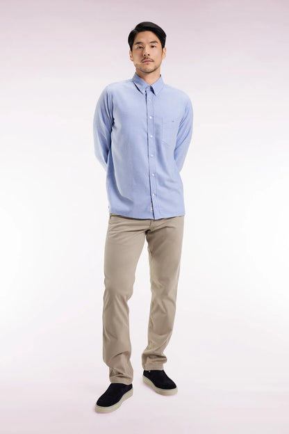Eden Park_0_Wrinkle-Free Chinos in Beige Stretch Cotton_H25BAS0C0003_BEM27_01