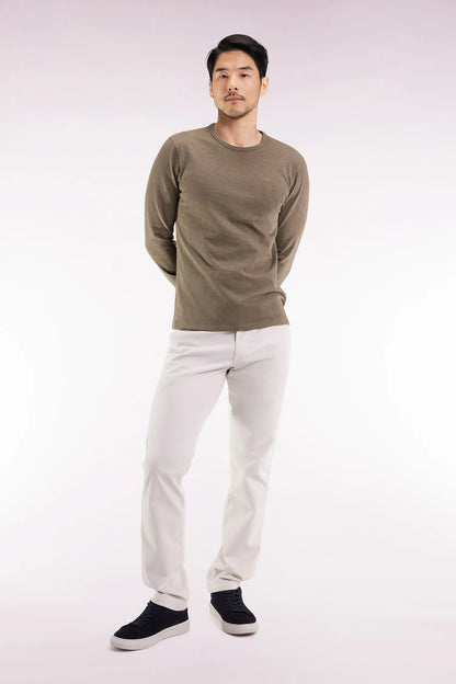 Eden Park_0_Wrinkle-Free Chinos in Ecru Stretch Cotton_H25BAS0C0003_ECC2_01