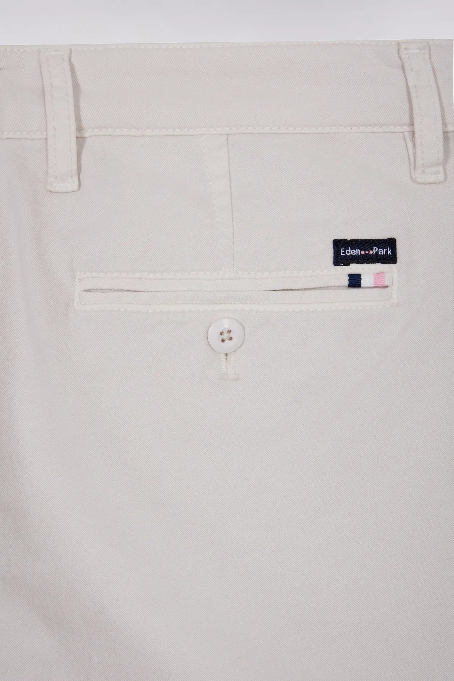 Eden Park_0_Wrinkle-Free Chinos in Ecru Stretch Cotton_H25BAS0C0003_ECC2_02