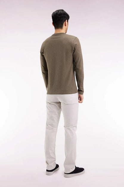 Eden Park_0_Wrinkle-Free Chinos in Ecru Stretch Cotton_H25BAS0C0003_ECC2_05