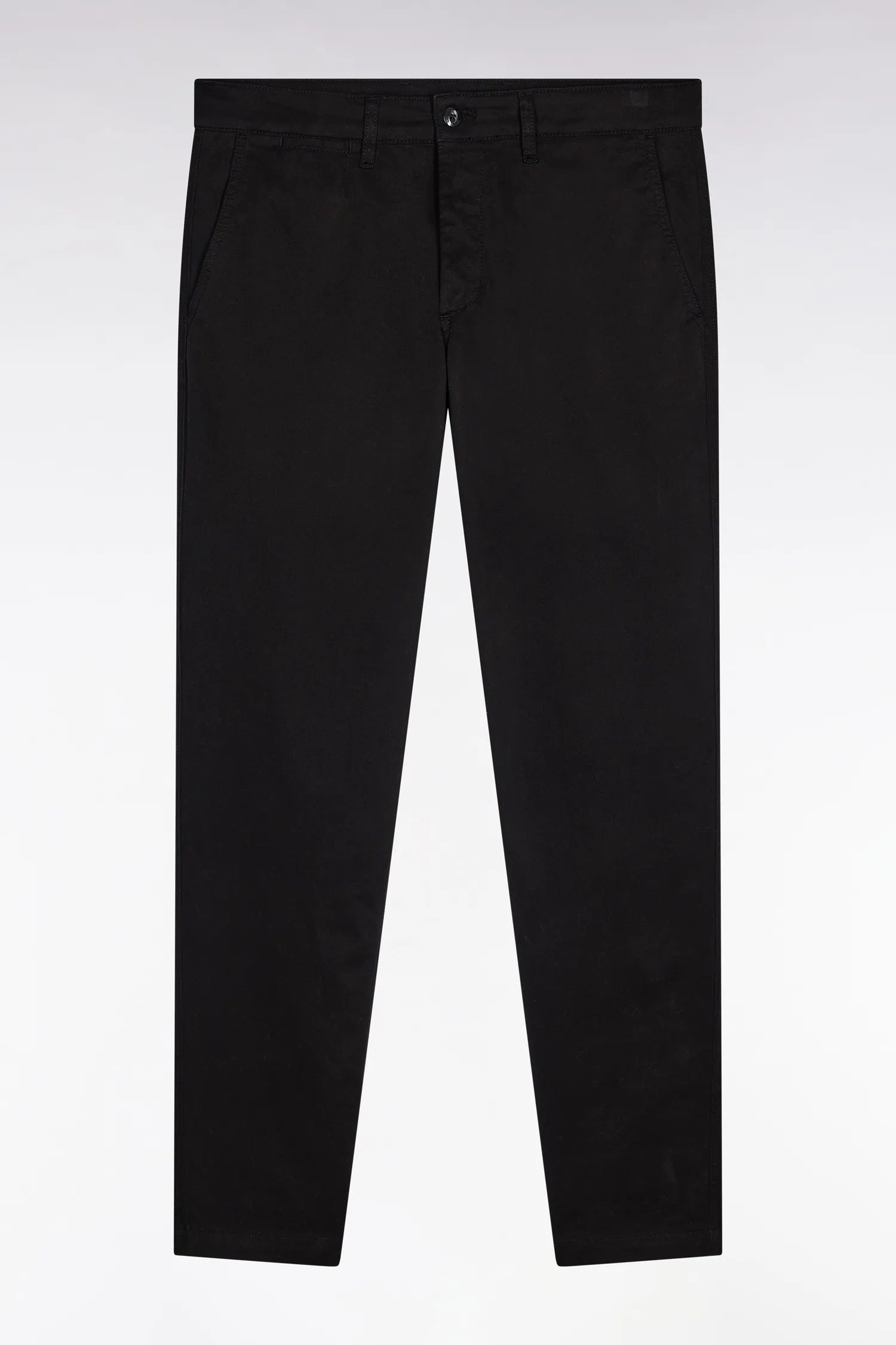 Eden Park_0_Wrinkle-Free Chinos in Black Stretch Cotton_H25BAS0C0003_NO_02