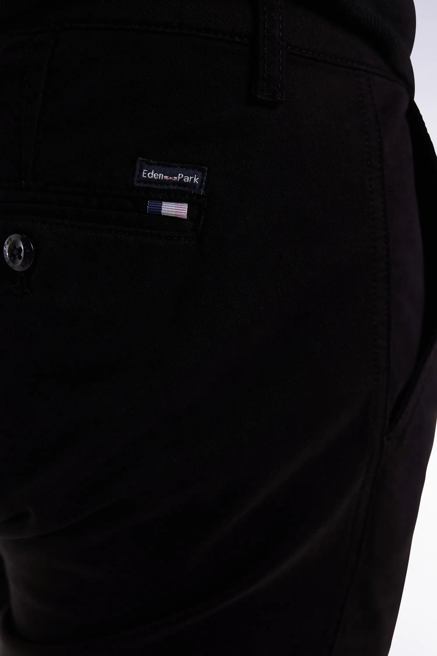 Eden Park_0_Wrinkle-Free Chinos in Black Stretch Cotton_H25BAS0C0003_NO_03