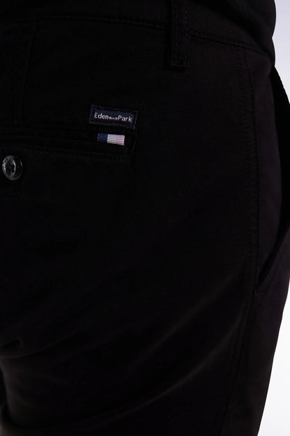 Eden Park_0_Wrinkle-Free Chinos in Black Stretch Cotton_H25BAS0C0003_NO_03