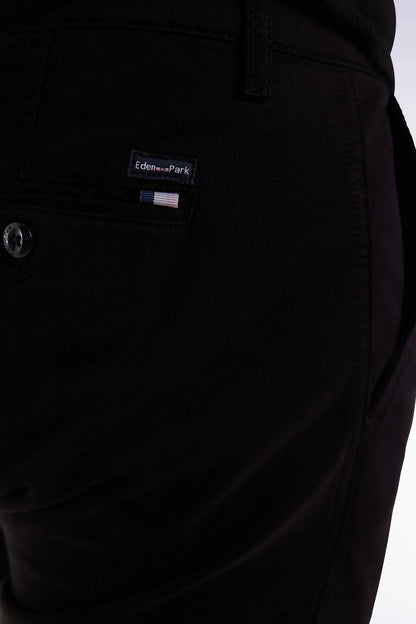 Eden Park_0_Wrinkle-Free Chinos in Black Stretch Cotton_H25BAS0C0003_NO_04