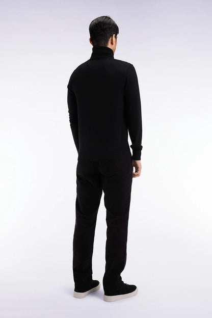 Eden Park_0_Wrinkle-Free Chinos in Black Stretch Cotton_H25BAS0C0003_NO_05