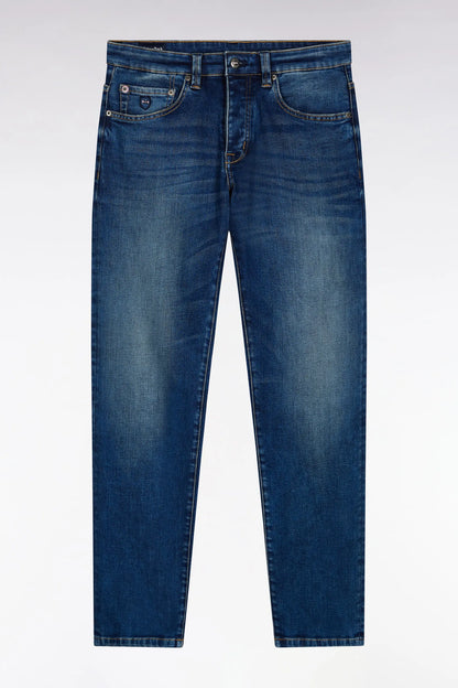 Eden Park_Blue_5-Pocket Jeans in Blue Stretch Denim Regular Fit_H25BAS5P0003_BLF3_02