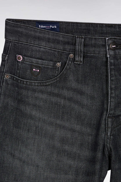 Eden Park_Grey_5-Pocket Jeans in Faded Grey Stretch Denim Blend with a Regular Fit_H25BAS5P0011_GRF_02