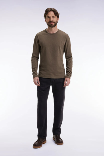 Eden Park_0_5-Pocket Jeans in Black Stretch Denim Blend with Regular Fit_H25BAS5P0020_NO_01