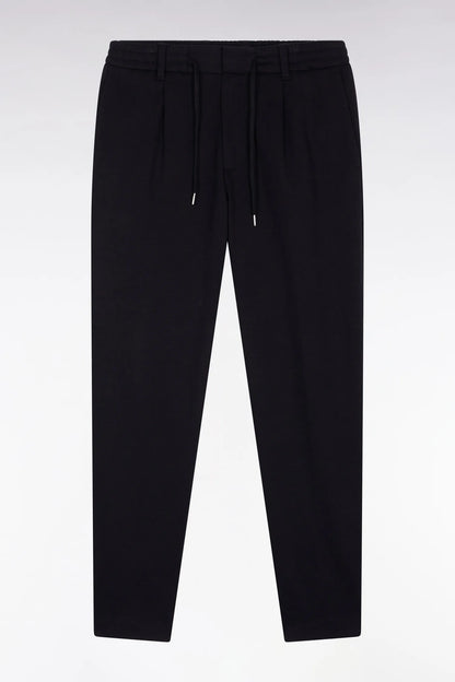 Eden Park_0_Double-Faced Jersey Trousers with Black Elastic Waistband with a Modern Fit_H25BASPA0008_NO_02