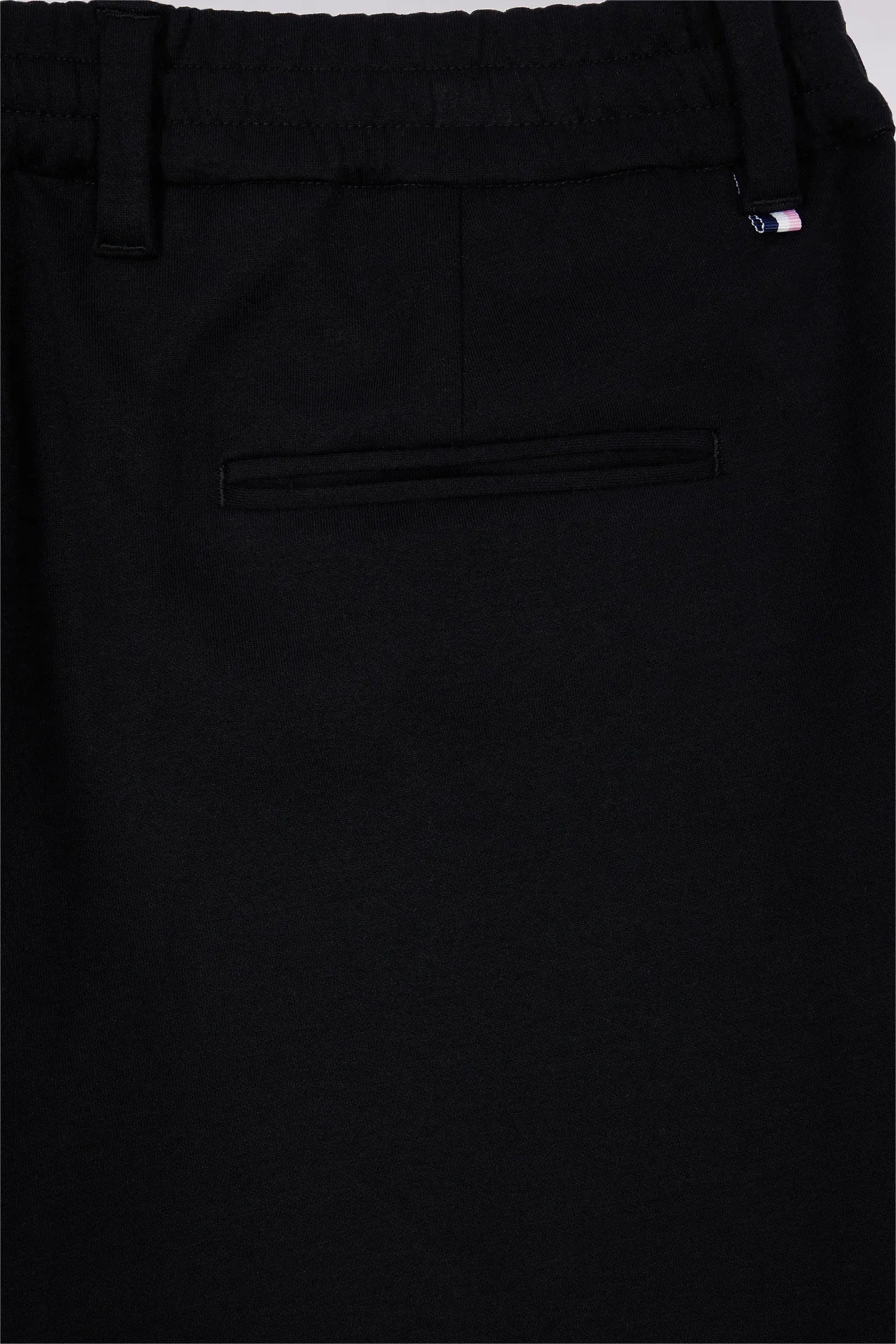 Eden Park_0_Double-Faced Jersey Trousers with Black Elastic Waistband with a Modern Fit_H25BASPA0008_NO_06