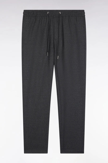 Eden Park_Grey_Heather Grey Elastic Waist Trousers with a Modern Fit_H25BASPA0018_GRF_02
