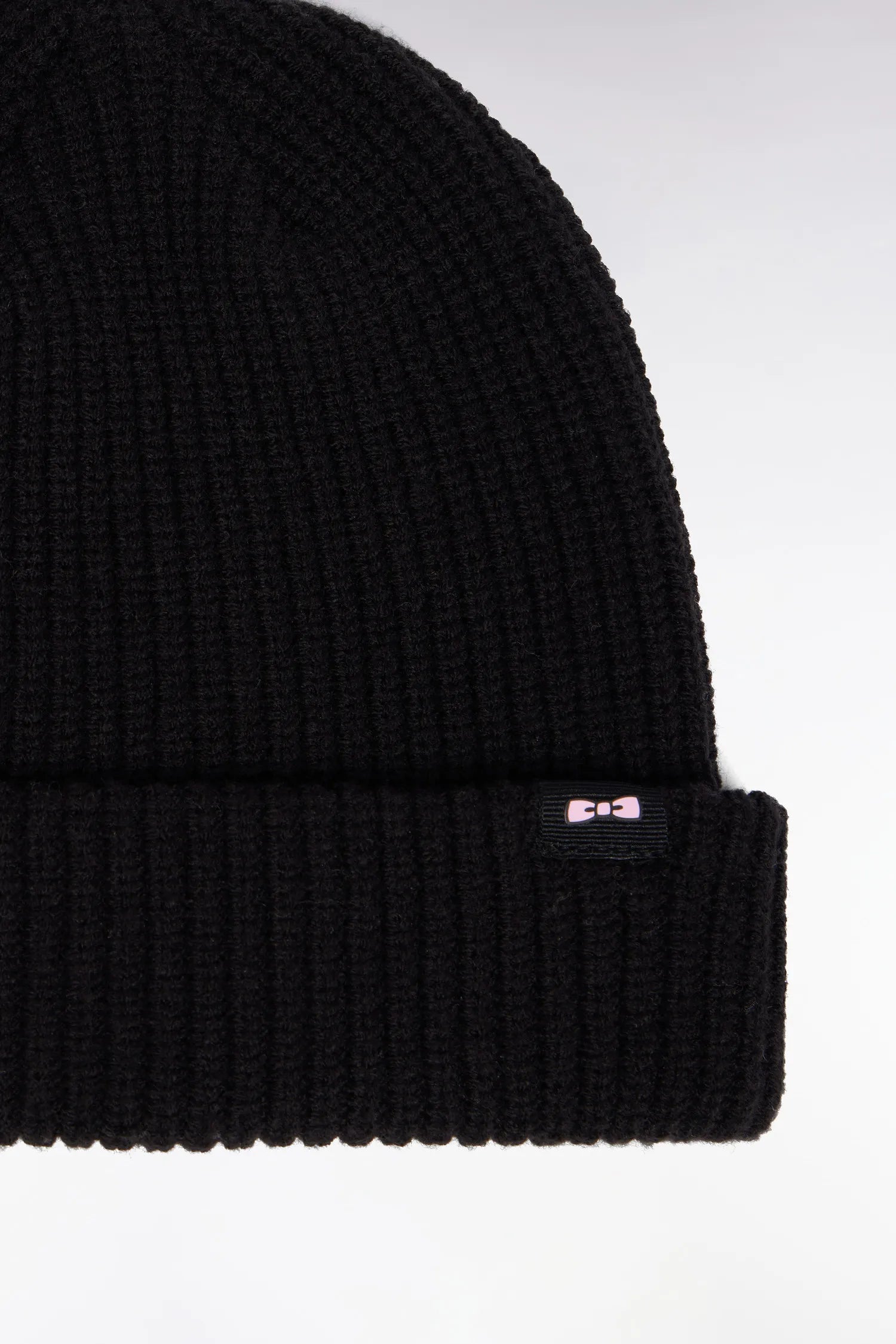 Eden Park_Black_Black Cotton-Blend Beanie_H25CHABN0001_NO_02