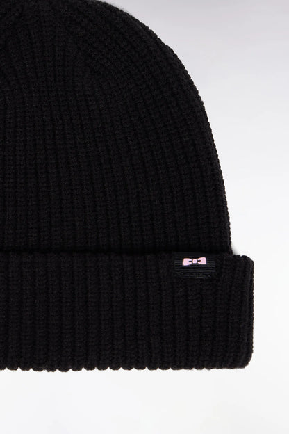 Eden Park_Black_Black Cotton-Blend Beanie_H25CHABN0001_NO_02
