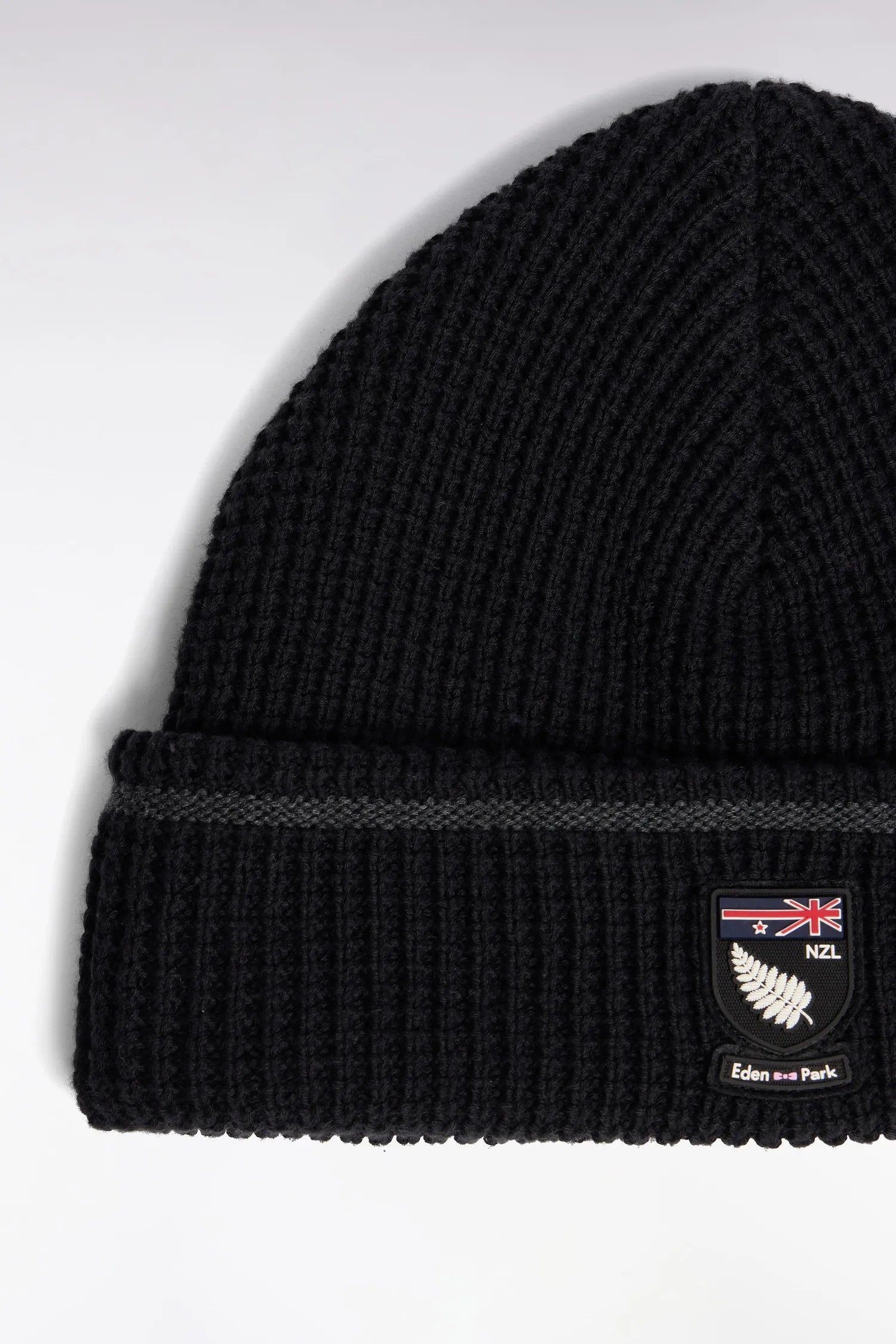 Eden Park_0_New Zealand Black Cotton Beanie_H25CHABN0010_NO_02