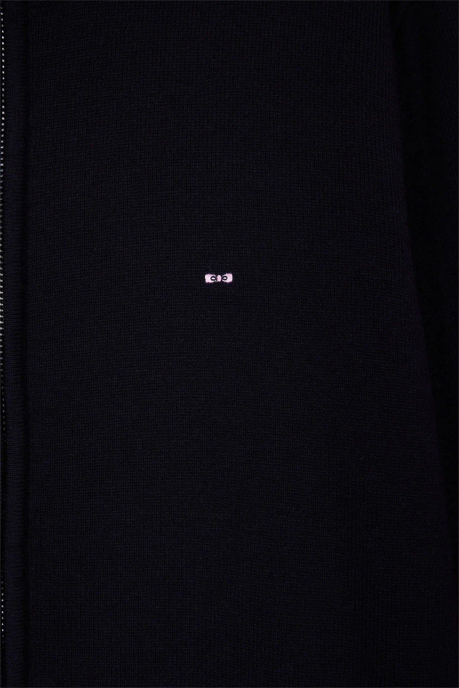 Eden Park_Blue_Zipped Cardigan in Wool and Navy Cotton Straight Cut_H25MAICA0001_BLF27_06