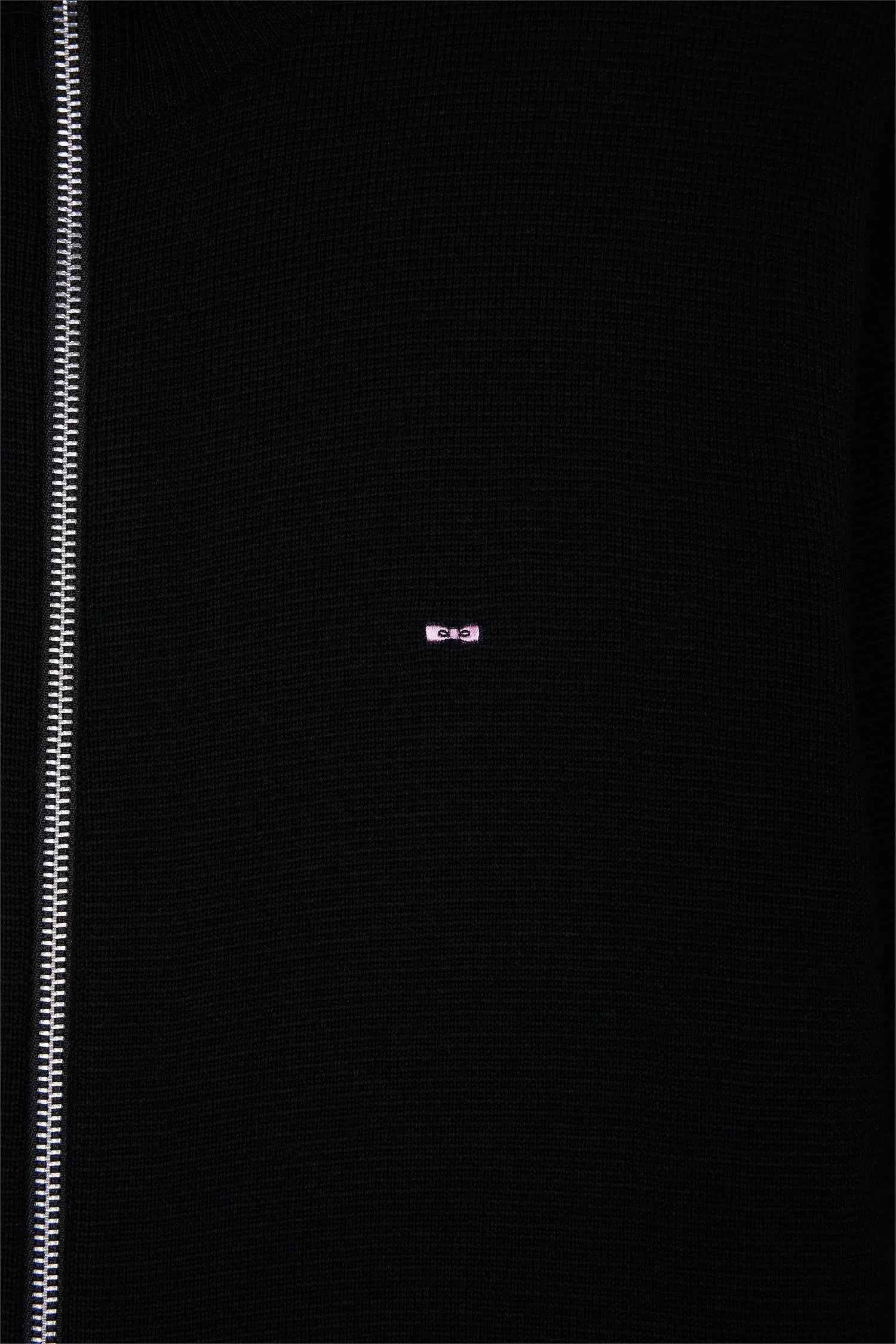 Eden Park_Black_Straight Cut Black Merino Wool Cardigan_H25MAICA0007_NO_02